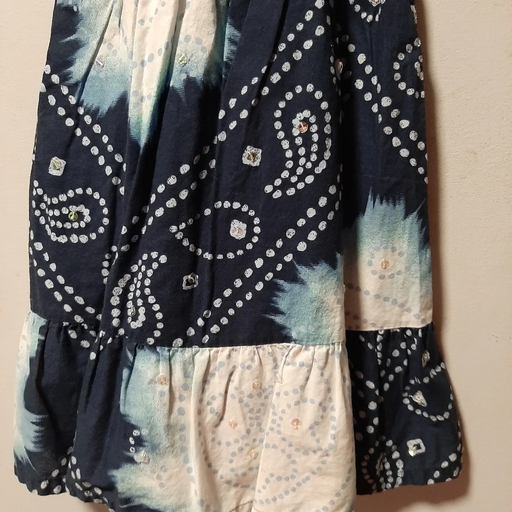 GAP kids sleeveless blue print sundress. Size XS